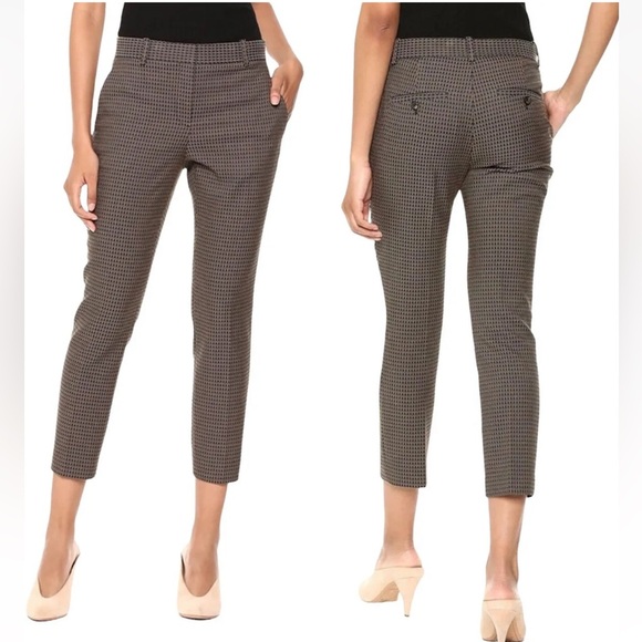 Theory Treeca Dot Womens Ankle Cropped Capri Career Pants...